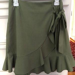 Green skirt